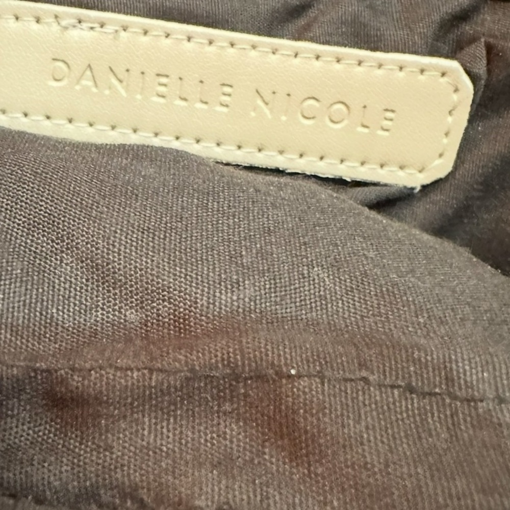 Danielle Nicole Black Macrame Fringed Handbag - image 4